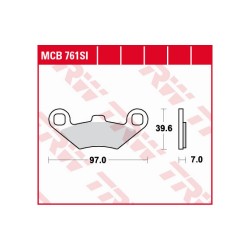 Placute frana TRW MCB 761 SI