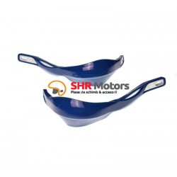 Kit handguard ATV Enduro Cross albastre cu insertie aluminiu
