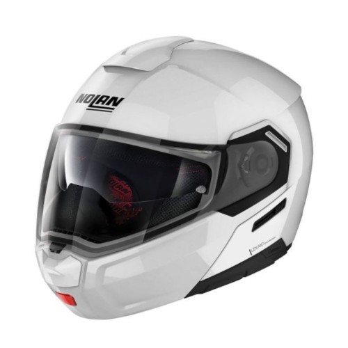 Casca modulara Nolan N90-3 Classic N-Com 5 alba