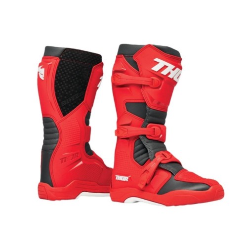 Cizme motocross/enduro Thor Blitz XR rosu/negru