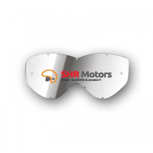 Lentila ochelari MX EVO stripes argintie