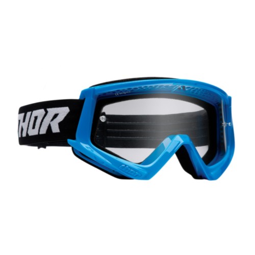 Ochelari Thor Combat Racer sticla clara negru cu albastru
