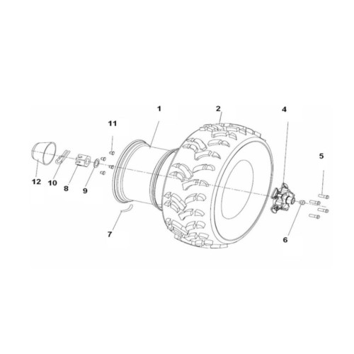Linhai 400 front wheel Linhai 400 front wheel