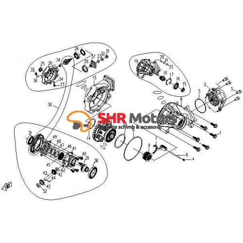 Front group CF Moto 500 Front group CF Moto 500